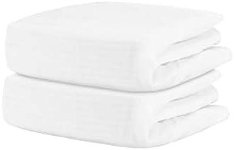 Newton Baby Fitted Crib Sheet (2-Pack) - Ultra Breathable and Soft, Organic Cotton, Fits All Standard Cribs, Plain White