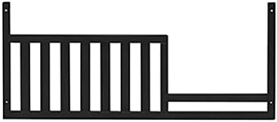 Toddler Bed Safety Guard Rail for Oxford Baby, Soho, Ozlo & Avalon Baby Convertible Cribs - Solid Wood Rail for Toddler Bed Conversion - Safety Rails for Children (Midnight Slate, Option 1)