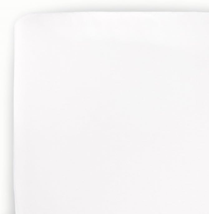 Little Unicorn Premium Stretch Knit Crib Sheet |Super Soft with Optimal Stretch (White)