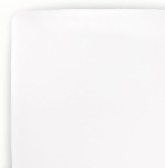 Little Unicorn Premium Stretch Knit Crib Sheet |Super Soft with Optimal Stretch (White)