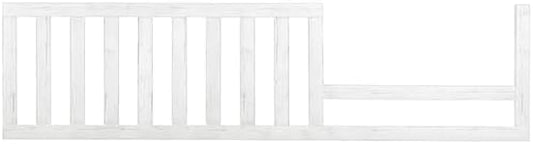 Toddler Bed Safety Guard Rail for Evolur Baby Convertible Cribs - Solid Wood Rail for Convertible Crib to Toddler Bed Conversion - Safety Bed Rail for Children (Aged White, Model 811)
