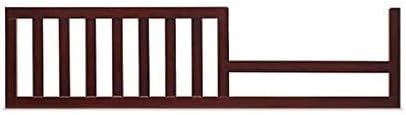 Toddler Bed Safety Guard Rail for Dolce Babi Convertible Cribs - Solid Wood Rail for Convertible Crib to Toddler Bed Conversion - Safety Bed Rail for Children (Dark Roast)