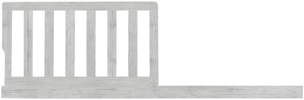 Toddler Bed Safety Guard Rail for Evolur Baby Convertible Cribs - Solid Wood Rail for Convertible Crib to Toddler Bed Conversion - Safety Bed Rail for Children (Vintage Grey, Model 846)