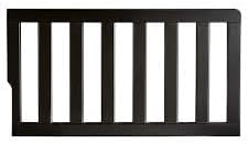 Toddler Bed Safety Guard Rail for Evolur Baby Convertible Cribs - Solid Wood Rail for Convertible Crib to Toddler Bed Conversion - Safety Bed Rail for Children (Onyx Black, Model 814)