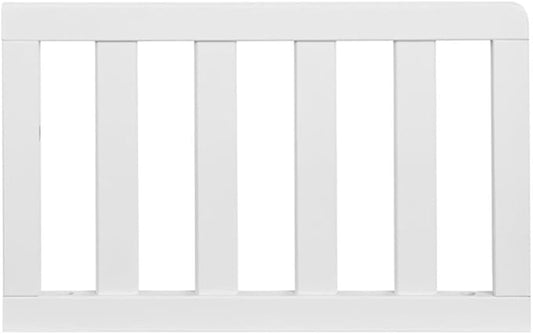 Pemberly Row Modern Wood Toddler Guard Rail in Snow White Finish