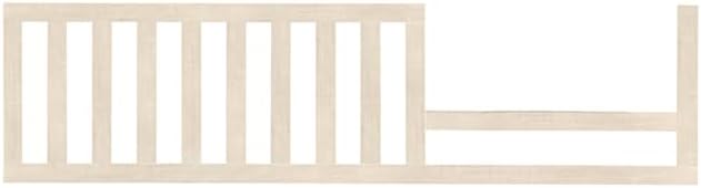 Toddler Bed Safety Guard Rail for Evolur Baby Convertible Cribs - Solid Wood Rail for Convertible Crib to Toddler Bed Conversion - Safety Bed Rail for Children (Vanilla Bean, Model 811)