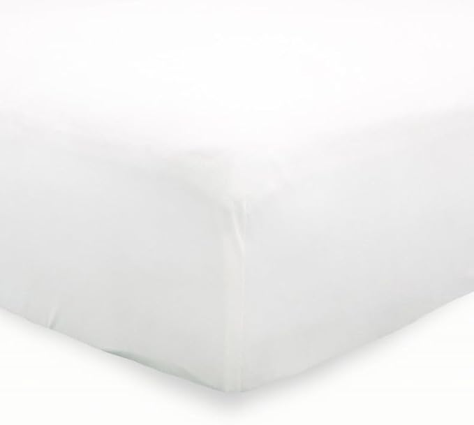 Little Unicorn Premium Stretch Knit Crib Sheet |Super Soft with Optimal Stretch (White)