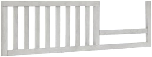 Toddler Bed Safety Guard Rail for Evolur Baby Convertible Cribs - Solid Wood Rail for Convertible Crib to Toddler Bed Conversion - Safety Bed Rail for Children (Greyhound, Model 811)