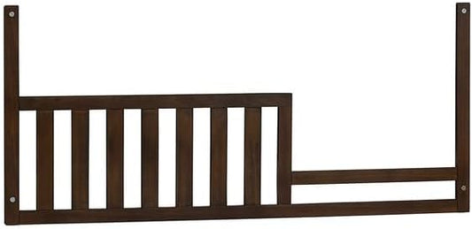 Toddler Bed Safety Guard Rail for Kingsley & Centennial Convertible Cribs - Solid Wood Rail for Convertible Crib to Toddler Bed Conversion - Safety Bed Rail for Children (Burnt Oak)