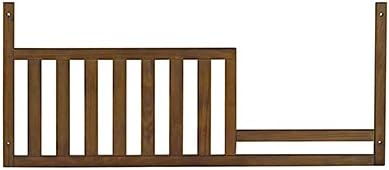 Toddler Bed Safety Guard Rail for Oxford Baby, Soho, Ozlo & Avalon Baby Convertible Cribs - Solid Wood Rail for Toddler Bed Conversion - Safety Rails for Children (Rustic Brown, Option 1)