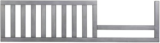 Toddler Bed Safety Guard Rail for Evolur Baby Convertible Cribs - Solid Wood Rail for Convertible Crib to Toddler Bed Conversion - Safety Bed Rail for Children (Imperial Grey, Model 811)