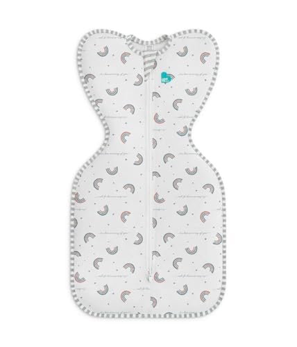 Love to Dream Swaddle UP, Baby Sleep Sack, Self-Soothing Swaddles for Newborns, Get Longer Sleep, Snug Fit Helps Calm Startle Reflex, New Born Essentials for Baby, 1.0 TOG, 5-8.5 lbs, Rainbow Dream