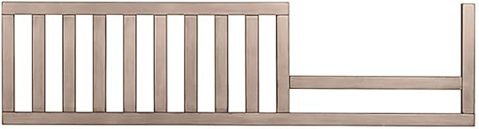 Toddler Bed Safety Guard Rail for Evolur Baby Convertible Cribs - Solid Wood Rail for Convertible Crib to Toddler Bed Conversion - Safety Bed Rail for Children (Windsor Oak Grey, Model 811)