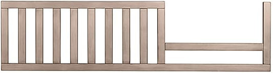 Toddler Bed Safety Guard Rail for Evolur Baby Convertible Cribs - Solid Wood Rail for Convertible Crib to Toddler Bed Conversion - Safety Bed Rail for Children (Windsor Oak Grey, Model 811)