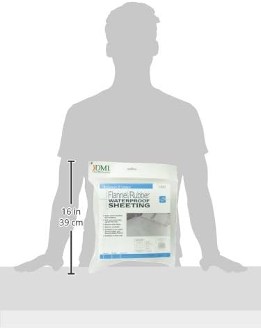 DMI Waterproof Sheet, Mattress Protector and Cover, Reversible, Flat Fit, White, 36 x 72