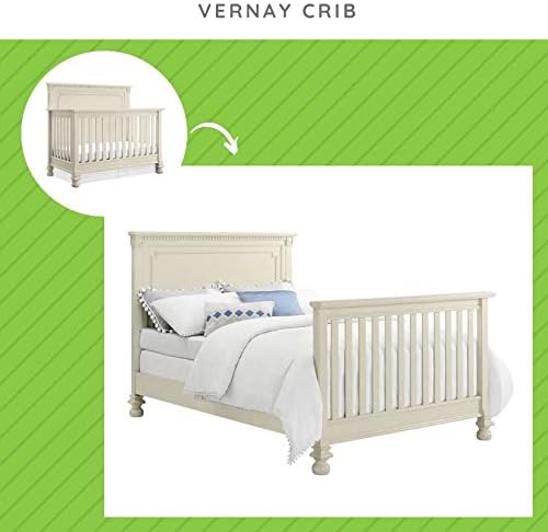 CC KITS Full-Size Conversion Kit Bed Rails Compatible with Bertini Baby Cribs (Mist)