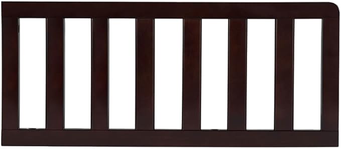 Toddler Bed Safety Guard Rail Compatible with Delta Children Convertible Cribs - Solid Wood Rail for Convertible Crib to Toddler Bed Conversion - Safety Guard Rail (Dark Chocolate - 207, #0080)