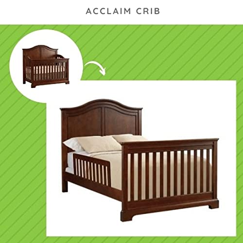 Full-Size Conversion Kit Bed Rails for Young America Convertible Cribs - Solid Wood Rail - Toddler and Adult Bed Rail for Full-Size Beds - Essential Nursery & Baby Furniture (Unfinished)