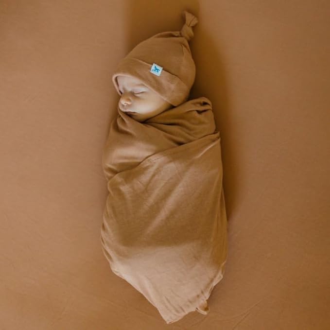 Little Unicorn Premium Stretch Knit Crib Sheet |Super Soft with Optimal Stretch (Terracotta)