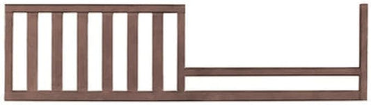 Toddler Bed Safety Guard Rail for Dolce Babi Convertible Cribs - Solid Wood Rail for Convertible Crib to Toddler Bed Conversion - Safety Bed Rail for Children (Weathered Brown)