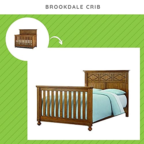 Full-Size Conversion Kit Bed Rails for Bassett Baby Convertible Cribs - Solid Wood Rail - Toddler and Adult Bed Rail for Full-Size Beds - Essential Nursery & Baby Furniture (Vintage Pine)