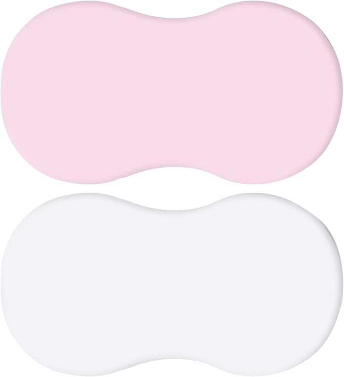 2Pcs Soft Breathable Crib Fitted Sheet Set for Bassinet Rotation Sleeper Newborns Baby Mattress Protectors Sleeves