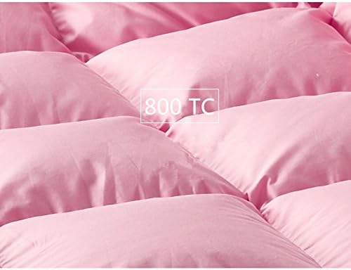 Toddler/Travel/Crib Goose Down Comforter Duvet/Blanket Multifunctional,100% Organic Cotton Washable Unisex Kids,All Season,Pink 47x60