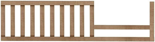 Toddler Bed Safety Guard Rail for Evolur Baby Convertible Cribs - Solid Wood Rail for Convertible Crib to Toddler Bed Conversion - Safety Bed Rail for Children (Barnwood, Model 811)