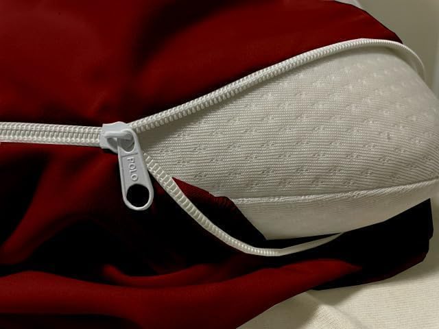 Mattress Protector King Size 100% Waterproof Zippered Cover, 15 Inches Deep, Six-Sided Mattress Encasement for Bed, Zipper Closure Style (Burgundy)