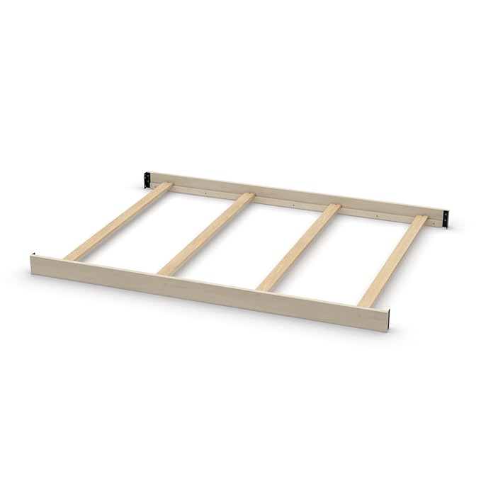 Full-Size Conversion Kit Bed Rails for Kingsley & Centennial Convertible Cribs - Solid Wood Rail - Toddler and Adult Bed Rail for Full-Size Beds - Essential Nursery & Baby Furniture (Seashell)