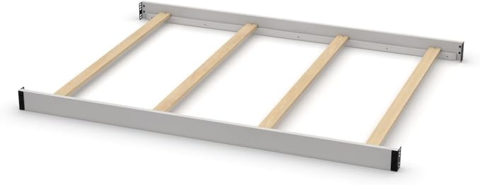 Full-Size Conversion Kit Bed Rails for Baby Relax Convertible Cribs, by Dorel Living - Solid Wood Rail - Toddler and Adult Bed Rail for Full-Size Beds - Baby Furniture (Soft Gray, Option 1)
