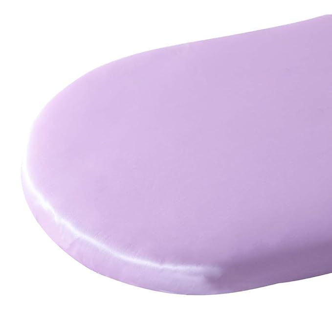 Pro Goleem Satin Bassinet Sheet Great for Baby Hair Soft Silk Feeling Sheet for Cradle or Bassinet Pad＆Mattress for Boys and Girls Gift for Newborn and Infant Lavender