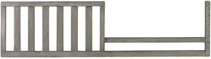 Toddler Bed Safety Guard Rail for Dolce Babi Convertible Cribs - Solid Wood Rail for Convertible Crib to Toddler Bed Conversion - Safety Bed Rail for Children (Nantucket Grey)