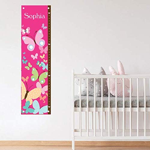 Personalized Growth Chart for Kids, Butterflies - I See Me!