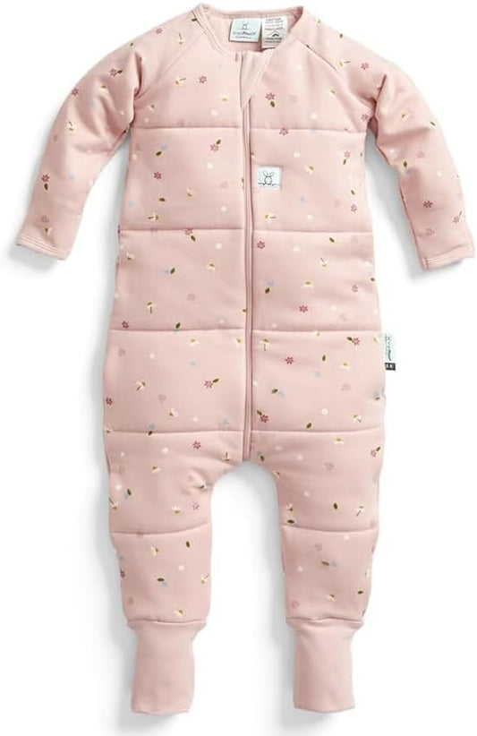 ergoPouch Sleep Onesie 2.5 TOG – Warm Baby Romper & Sleep Layer with Full-Zip, Guarding Against Blankets, Breathable & Movement-Friendly, Ideal for Transitional Sleeping (2-3 Years, Daisies)