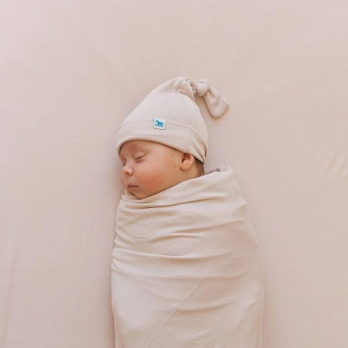 Little Unicorn Premium Stretch Knit Crib Sheet |Super Soft with Optimal Stretch (Soft Blush)
