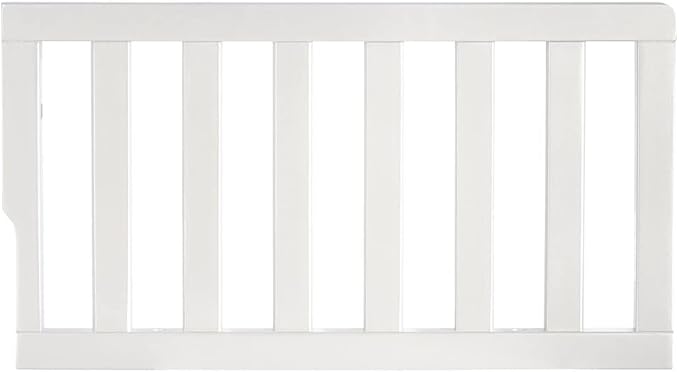 Toddler Bed Safety Guard Rail for Evolur Baby Convertible Cribs - Solid Wood Rail for Convertible Crib to Toddler Bed Conversion - Safety Bed Rail for Children (White, Model 814)