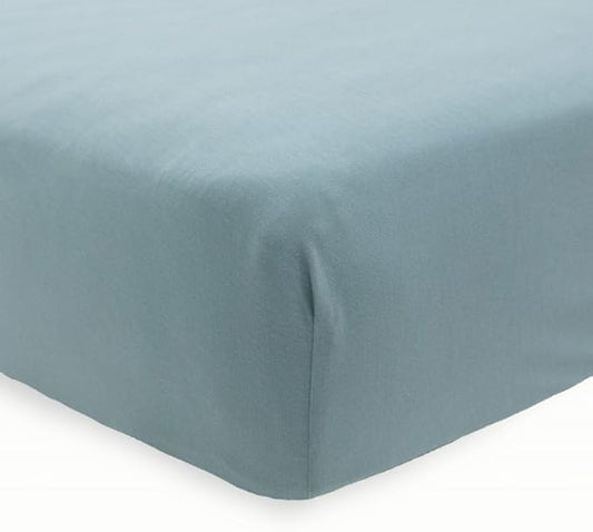 Little Unicorn Premium Stretch Knit Crib Sheet |Super Soft with Optimal Stretch (Harbor)
