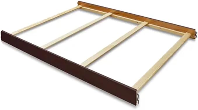 Full-Size Conversion Kit Bed Rails for Bertini Baby Cribs (Dark Walnut - Timberlake Crib)