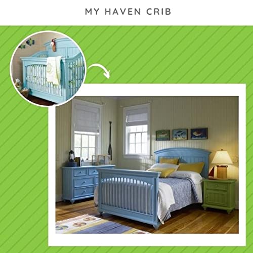 Full-Size Conversion Kit Bed Rails for Young America Convertible Cribs - Solid Wood Rail - Toddler and Adult Bed Rail for Full-Size Beds - Essential Nursery & Baby Furniture (Unfinished)