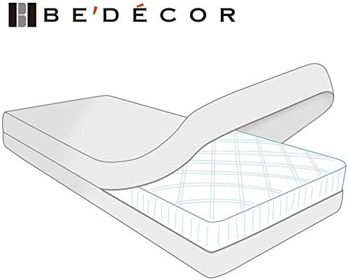 Bedecor Set of 2 Zippered Twin Mattress Protector Cover for 3"-6" Depth Mattress,Fully Encased Liquid Proof Urine Pee Protection Breathable Smooth Incontinence Pet Baby Potty Training