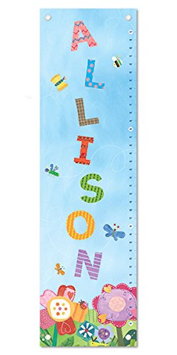 Personalized Growth Chart for Kids, Floral - I See Me!