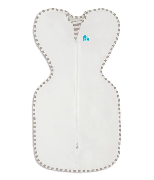 Love to Dream Organic Swaddle, Baby Sleep Sack, Swaddle Up Self-Soothing Swaddles for Newborns, Get Longer Sleep, Snug Fit Helps Calm Startle Reflex, 1.0 TOG Sleep Sack, 13-18.5lbs, Cream