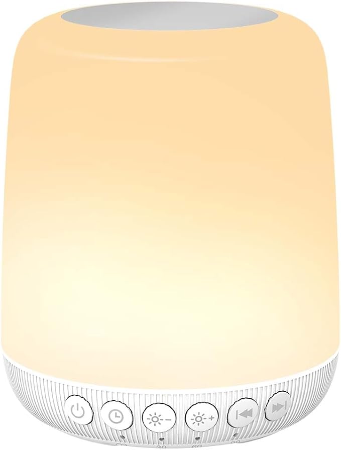 iMosleep Night Light LED Touch Night Dimmable with 20 Levels of Brightness 4 Timer Rechargeable Battery for Bedroom Baby Nursery Living Room Home for Kids and Adult Breastfeeding Sleep Aid White