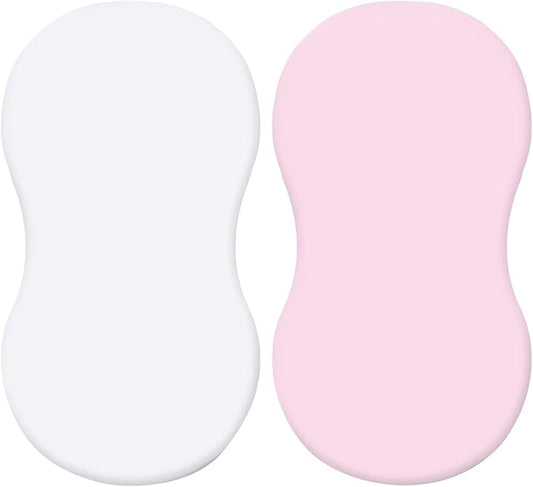 2Pcs Soft Breathable Crib Fitted Sheet Set for Bassinet Rotation Sleeper Newborns Baby Mattress Protectors Sleeves