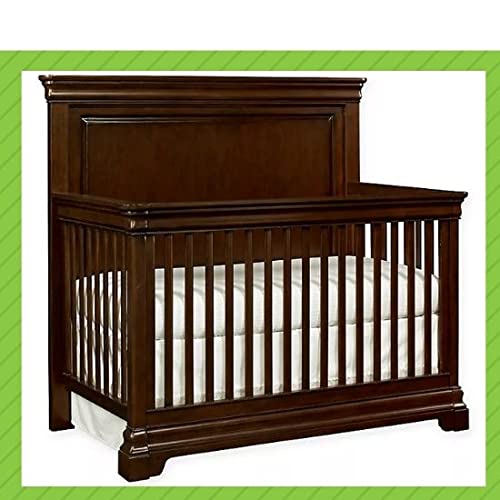 Full-Size Conversion Kit Bed Rails for Young America Convertible Cribs - Solid Wood Rail - Toddler and Adult Bed Rail for Full-Size Beds - Essential Nursery & Baby Furniture (Merlot)