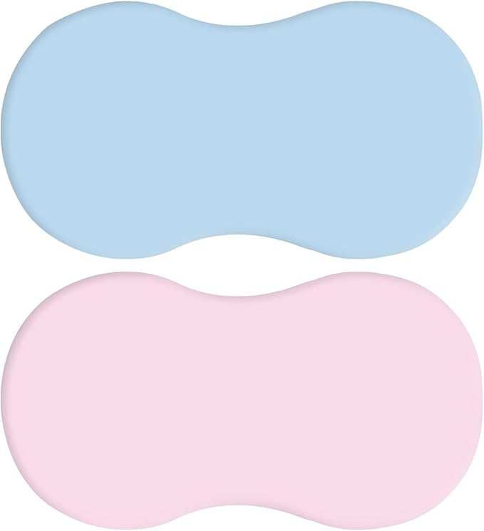 2Pcs Soft Breathable Crib Fitted Sheet Set for Bassinet Rotation Sleeper Newborns Baby Mattress Protectors Sleeves