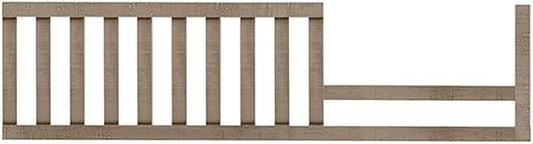 Toddler Bed Safety Guard Rail for Evolur Baby Convertible Cribs - Solid Wood Rail for Convertible Crib to Toddler Bed Conversion - Safety Bed Rail for Children (Brown Stone, Model 811)