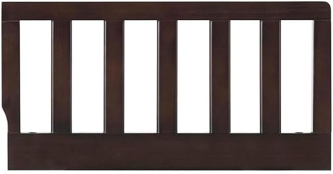 Toddler Bed Safety Guard Rail for Oxford Baby, Soho, Ozlo & Avalon Baby Convertible Cribs - Solid Wood Rail for Toddler Bed Conversion - Safety Rails for Children (Espresso, Option 2)