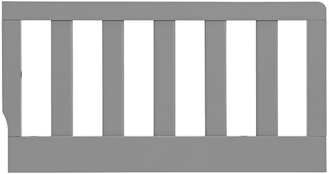 Pemberly Row Contemporary Wood Guard Rail in Dove Gray Finish